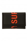 SUPERDRY D2 SDRY TARP TRI-FOLD WALLET ΑΞΕΣΟΥΑΡ ΠΟΡΤΟΦΟΛΙ UNISEX BLACK