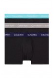 CALVIN KLEIN JEANS LOW RISE TRUNK 3PK ΕΣΩΡΟΥΧΟ ΑΝΔΡΙΚΟ BLACK/AQUA