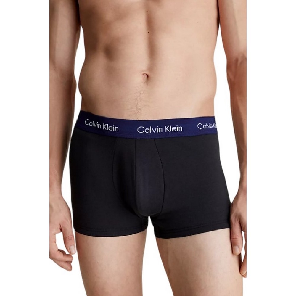 CALVIN KLEIN JEANS LOW RISE TRUNK 3PK ΕΣΩΡΟΥΧΟ ΑΝΔΡΙΚΟ BLACK/AQUA