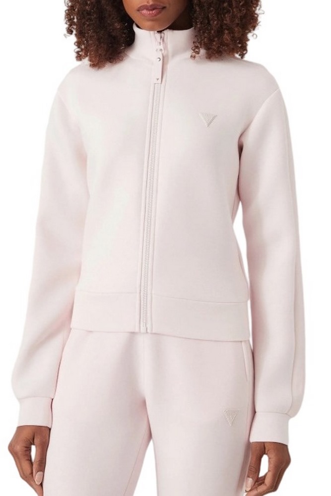 GUESS NEW ALLIE SCUBA ZIP SWEATSHIRT ΖΑΚΕΤΑ ΦΟΥΤΕΡ ΓΥΝΑΙΚΕΙΑ PINK