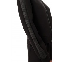 GUESS NEW ALLIE SCUBA ZIP SWEATSHIRT ΖΑΚΕΤΑ ΦΟΥΤΕΡ ΓΥΝΑΙΚΕΙΑ BLACK