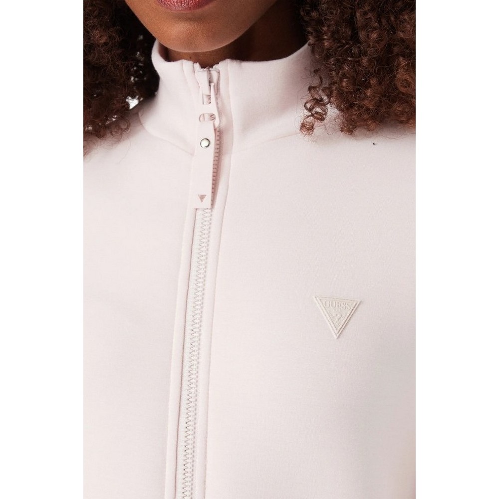 GUESS NEW ALLIE SCUBA ZIP SWEATSHIRT ΖΑΚΕΤΑ ΦΟΥΤΕΡ ΓΥΝΑΙΚΕΙΑ PINK