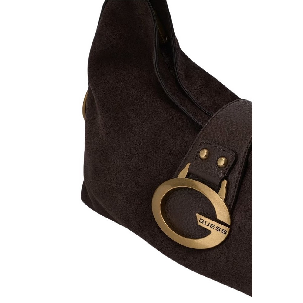 GUESS CAMDEN SHOULDER BAG ΤΣΑΝΤΑ ΓΥΝΑΙΚΕΙΑ ESPRESSO