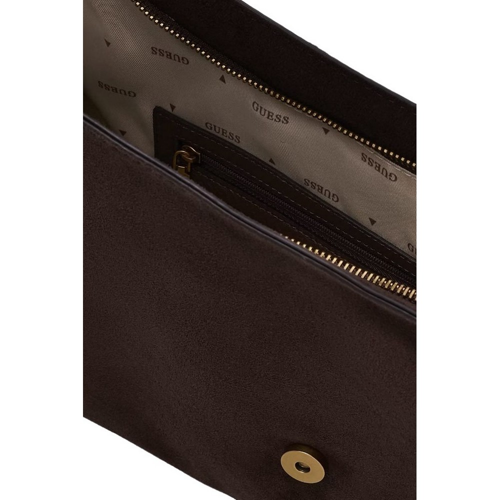 GUESS CAMDEN SHOULDER BAG ΤΣΑΝΤΑ ΓΥΝΑΙΚΕΙΑ ESPRESSO