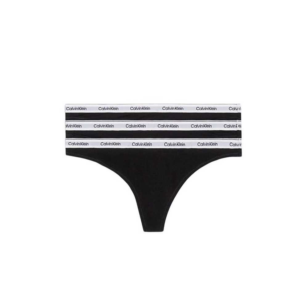 CALVIN KLEIN THONG 3PK ΕΣΩΡΟΥΧΟ ΓΥΝΑΙΚΕΙΟ BLACK