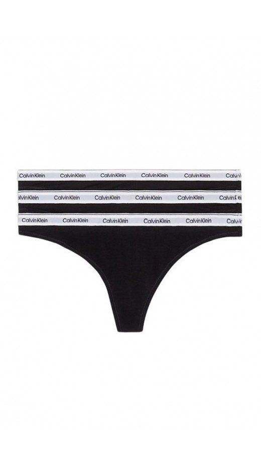 CALVIN KLEIN THONG 3PK ΕΣΩΡΟΥΧΟ ΓΥΝΑΙΚΕΙΟ BLACK