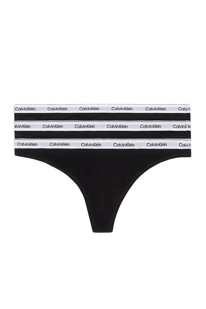 CALVIN KLEIN THONG 3PK ΕΣΩΡΟΥΧΟ ΓΥΝΑΙΚΕΙΟ BLACK