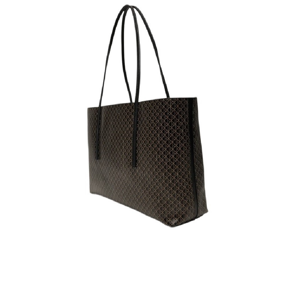 CALVIN KLEIN AOP TOTE W/ POUCH ON STRAP ΤΣΑΝΤΑ ΓΥΝΑΙΚΕΙΑ BLACK