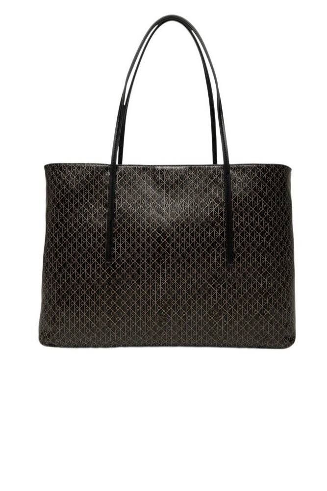 CALVIN KLEIN AOP TOTE W/ POUCH ON STRAP ΤΣΑΝΤΑ ΓΥΝΑΙΚΕΙΑ BLACK