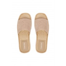 CALVIN KLEIN FLATF ESPA MULE NUB MG ΠΑΝΤΟΦΛΑ ΓΥΝΑΙΚΕΙΑ TAUPE