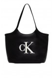 CALVIN KLEIN BOLD CK SHOPPER ΤΣΑΝΤΑ ΓΥΝΑΙΚΕΙΑ BLACK/WHITE