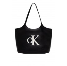 CALVIN KLEIN BOLD CK SHOPPER ΤΣΑΝΤΑ ΓΥΝΑΙΚΕΙΑ BLACK/WHITE