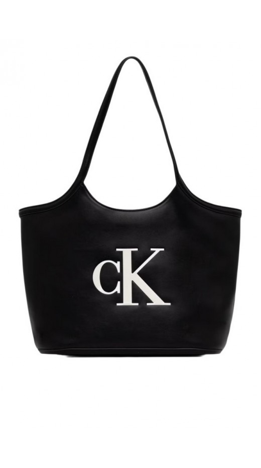 CALVIN KLEIN BOLD CK SHOPPER ΤΣΑΝΤΑ ΓΥΝΑΙΚΕΙΑ BLACK/WHITE