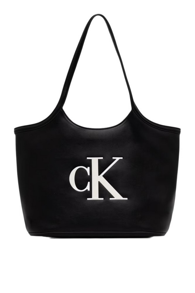 CALVIN KLEIN BOLD CK SHOPPER ΤΣΑΝΤΑ ΓΥΝΑΙΚΕΙΑ BLACK/WHITE