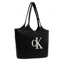 CALVIN KLEIN BOLD CK SHOPPER ΤΣΑΝΤΑ ΓΥΝΑΙΚΕΙΑ BLACK/WHITE