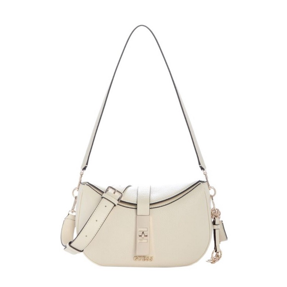 GUESS BROOKE SHOULDER BAG ΤΣΑΝΤΑ ΓΥΝΑΙΚΕΙΑ OFF WHITE