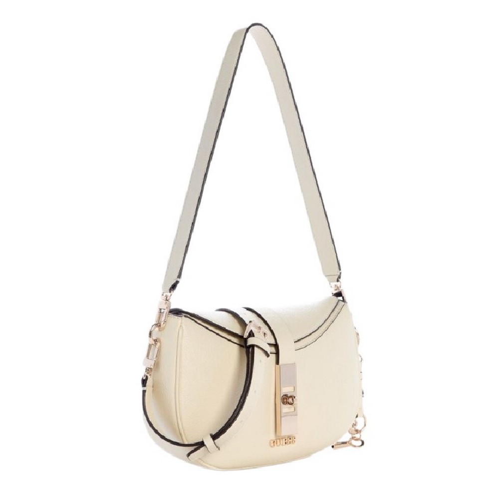 GUESS BROOKE SHOULDER BAG ΤΣΑΝΤΑ ΓΥΝΑΙΚΕΙΑ OFF WHITE