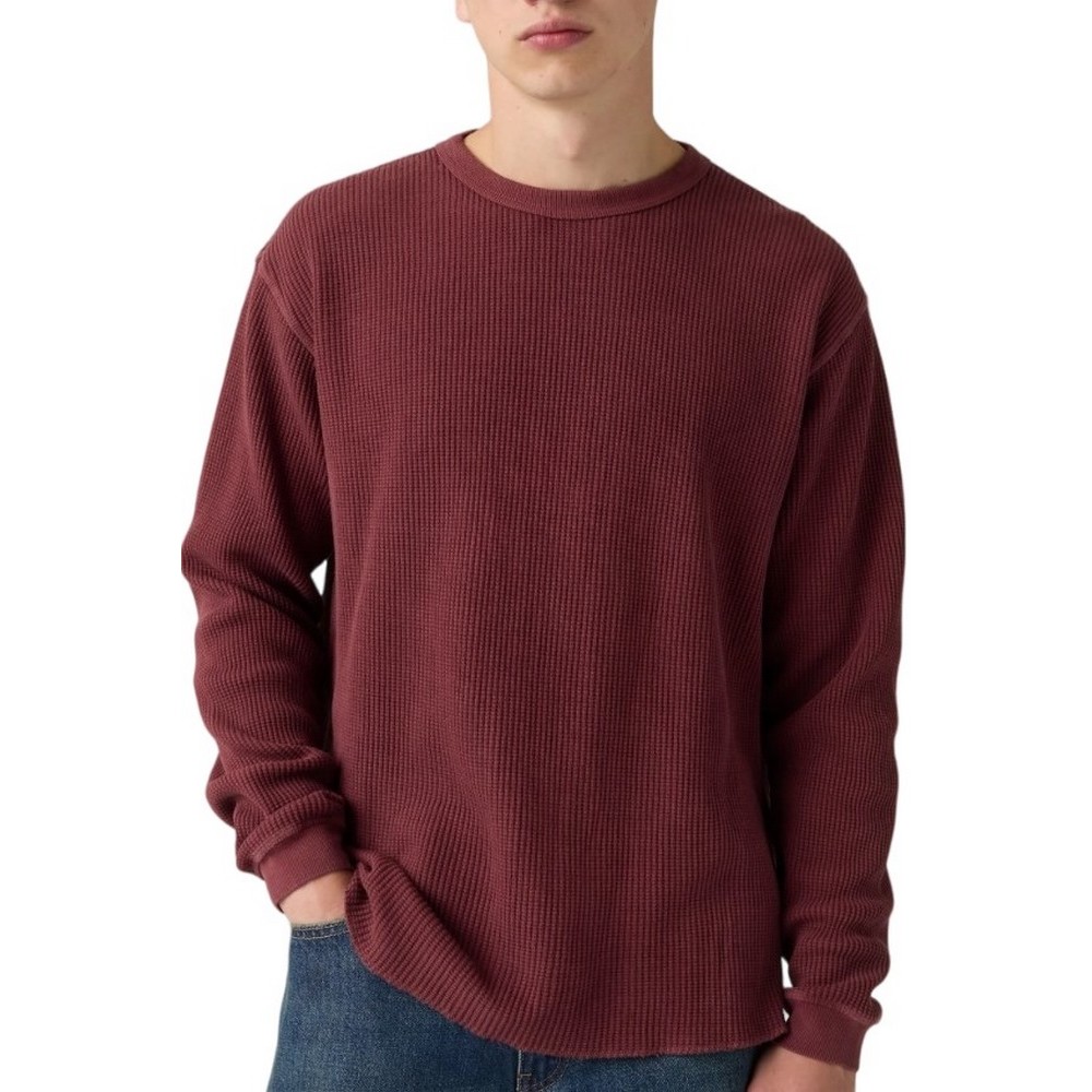 LEVIS RT RLX THERMAL TEE ΜΠΛΟΥΖΑ ΜΑΚΡΥΜΑΝΙΚΗ ΑΝΔΡΙΚΗ RED