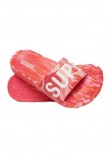 SUPERDRY MARBLE VEGAN POOL SLIDE ΠΑΝΤΟΦΛΑ ΓΥΝΑΙΚΕΙΟ PINK