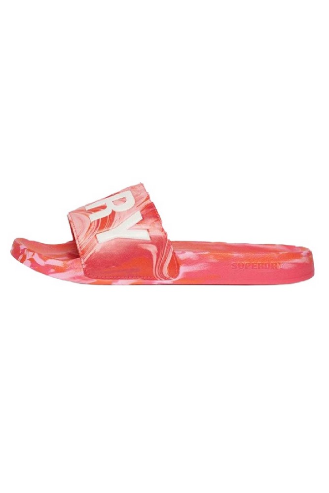 SUPERDRY MARBLE VEGAN POOL SLIDE ΠΑΝΤΟΦΛΑ ΓΥΝΑΙΚΕΙΟ PINK