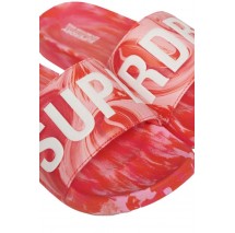 SUPERDRY MARBLE VEGAN POOL SLIDE ΠΑΝΤΟΦΛΑ ΓΥΝΑΙΚΕΙΟ PINK