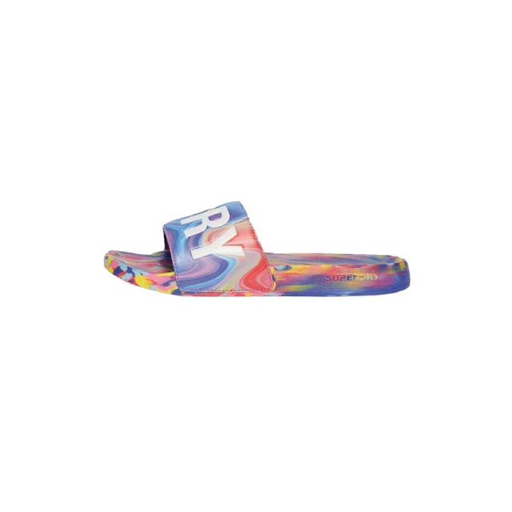 SUPERDRY MARBLE VEGAN POOL SLIDE ΠΑΝΤΟΦΛΑ ΓΥΝΑΙΚΕΙΟ MULTI