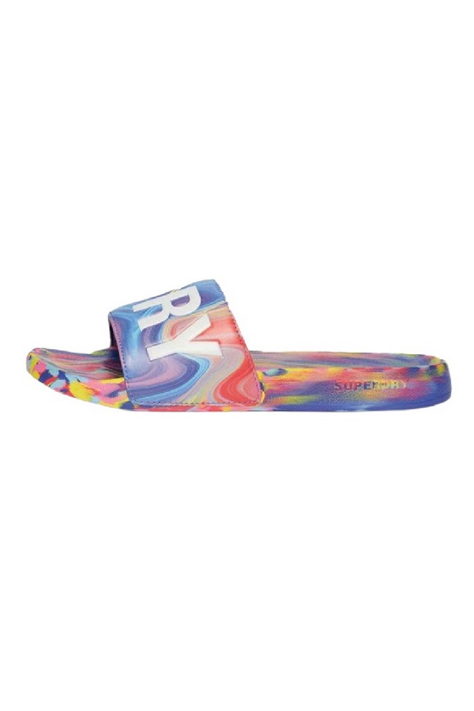 SUPERDRY MARBLE VEGAN POOL SLIDE ΠΑΝΤΟΦΛΑ ΓΥΝΑΙΚΕΙΟ MULTI