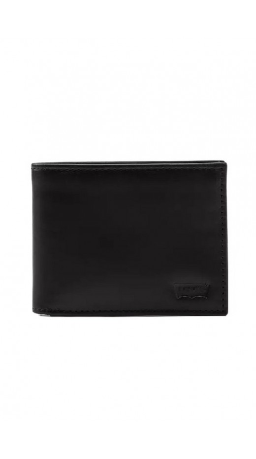 LEVIS® CASUAL CLASSICS HUNTE COIN BIFOLD-BATWING ΠΟΡΤΟΦΟΛΙ ΑΝΔΡΙΚΟ BLACK