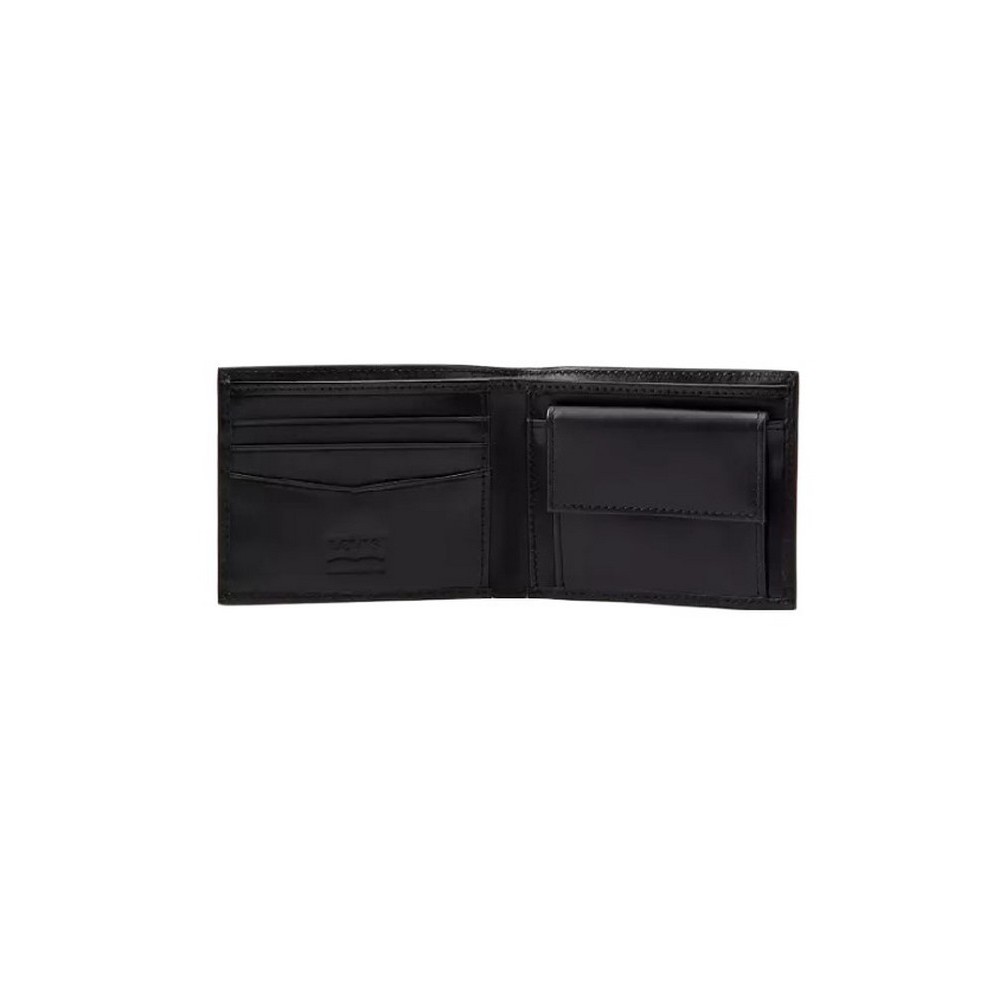 LEVIS® CASUAL CLASSICS HUNTE COIN BIFOLD-BATWING ΠΟΡΤΟΦΟΛΙ ΑΝΔΡΙΚΟ BLACK