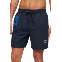 SUPERDRY VINTAGE POLO 17" SWIM SHORT ΜΑΓΙΟ ΑΝΔΡΙΚΟ NAVY