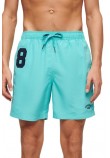 SUPERDRY VINTAGE POLO 17" SWIM SHORT ΜΑΓΙΟ ΑΝΔΡΙΚΟ AQUA