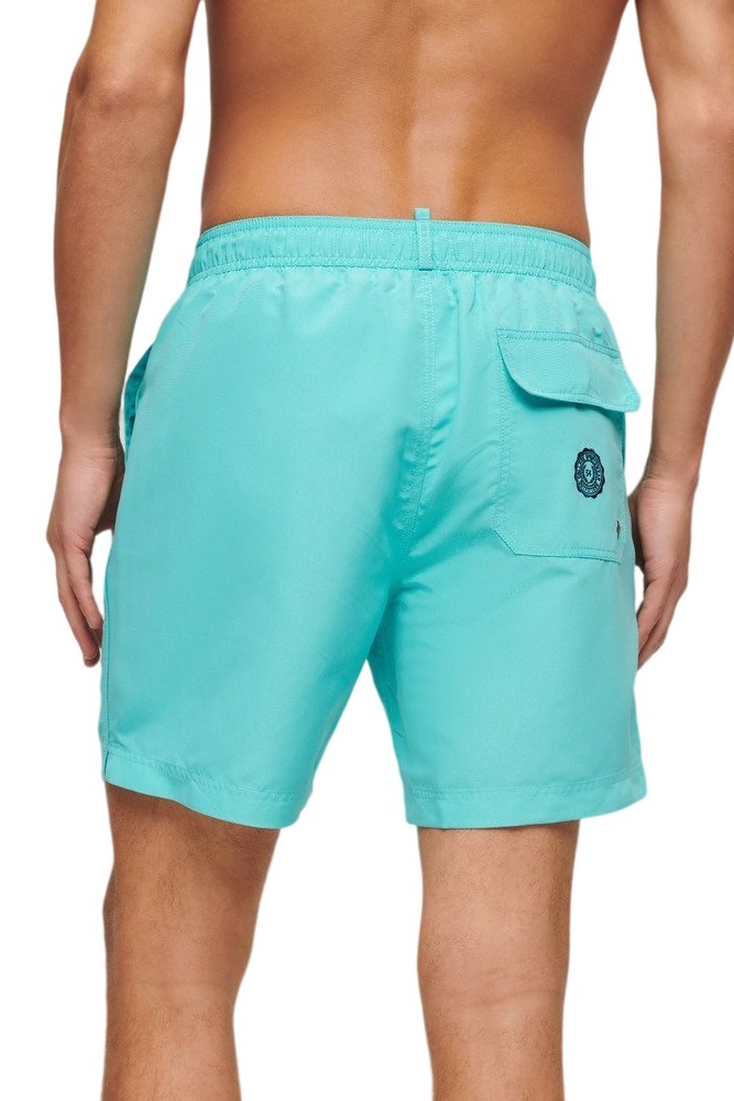 SUPERDRY VINTAGE POLO 17" SWIM SHORT ΜΑΓΙΟ ΑΝΔΡΙΚΟ AQUA