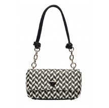 GUESS TESSI FLAP SHOULDER BAG ΤΣΑΝΤΑ ΓΥΝΑΙΚΕΙΑ BLACK