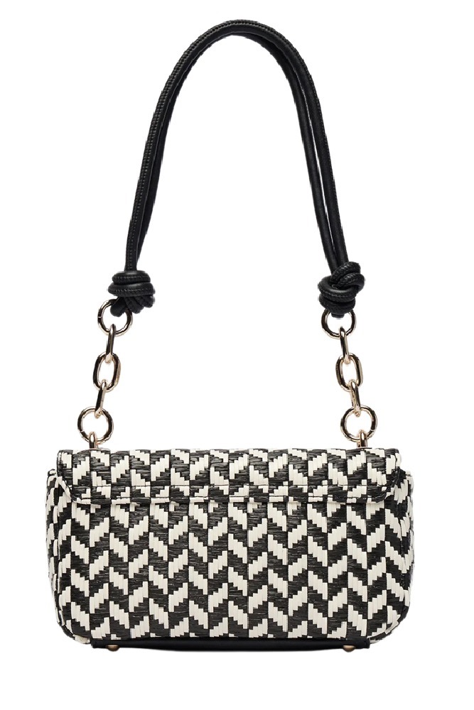 GUESS TESSI FLAP SHOULDER BAG ΤΣΑΝΤΑ ΓΥΝΑΙΚΕΙΑ BLACK