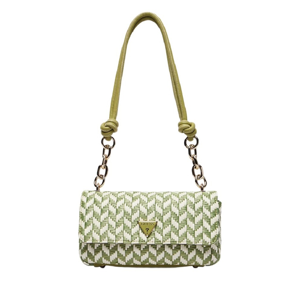 GUESS TESSI FLAP SHOULDER BAG ΤΣΑΝΤΑ ΓΥΝΑΙΚΕΙΑ OLIVE
