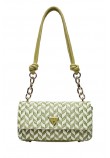 GUESS TESSI FLAP SHOULDER BAG ΤΣΑΝΤΑ ΓΥΝΑΙΚΕΙΑ OLIVE