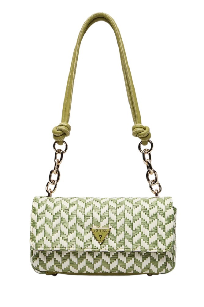 GUESS TESSI FLAP SHOULDER BAG ΤΣΑΝΤΑ ΓΥΝΑΙΚΕΙΑ OLIVE