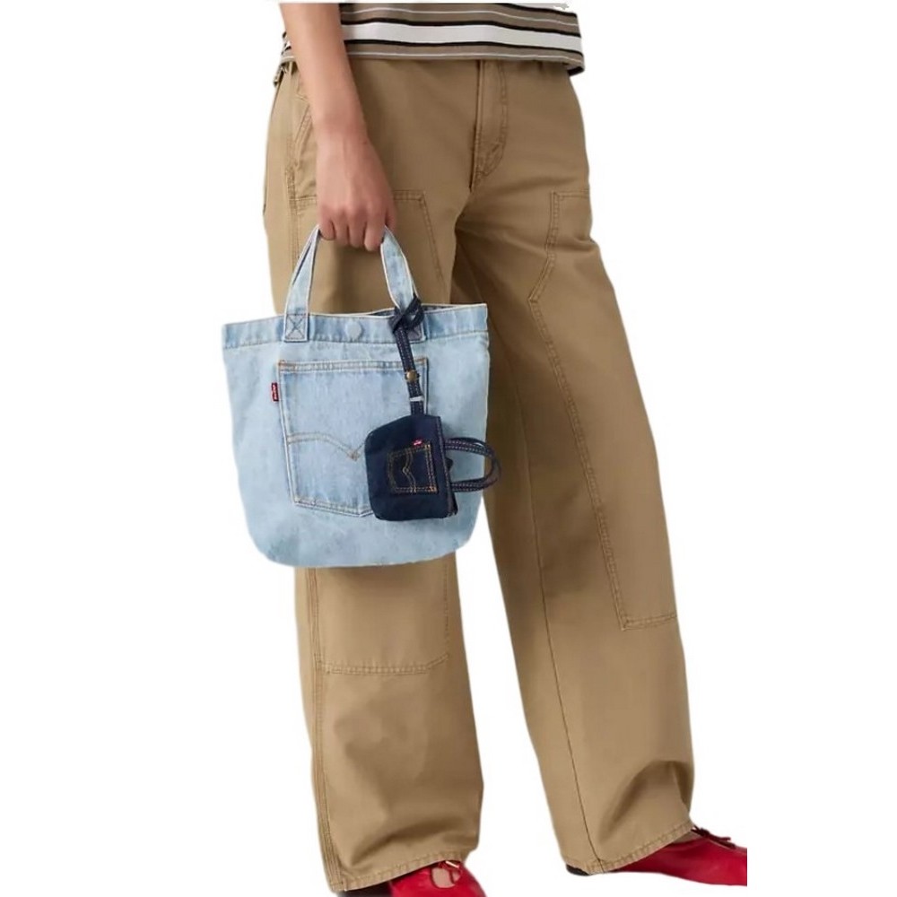 LEVIS MINI BACKPOCKET TOTE CHARM ΜΠΡΕΛΟΚ ΓΥΝΑΙΚΕΙΟ DARK INDIGO