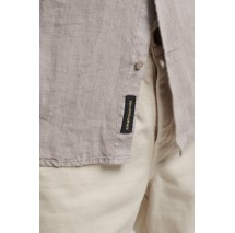 SUPERDRY STUDIOS CASUAL LINEN L/S SHIRT ΠΟΥΚΑΜΙΣΟ ΑΝΔΡΙΚΟ GREY