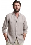 SUPERDRY STUDIOS CASUAL LINEN L/S SHIRT ΠΟΥΚΑΜΙΣΟ ΑΝΔΡΙΚΟ GREY