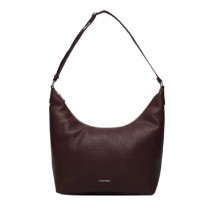 CALVIN KLEIN WEBBING STRAP MD SHOULDER BAG ΤΣΑΝΤΑ ΓΥΝΑΙΚΕΙΑ BORDEAUX