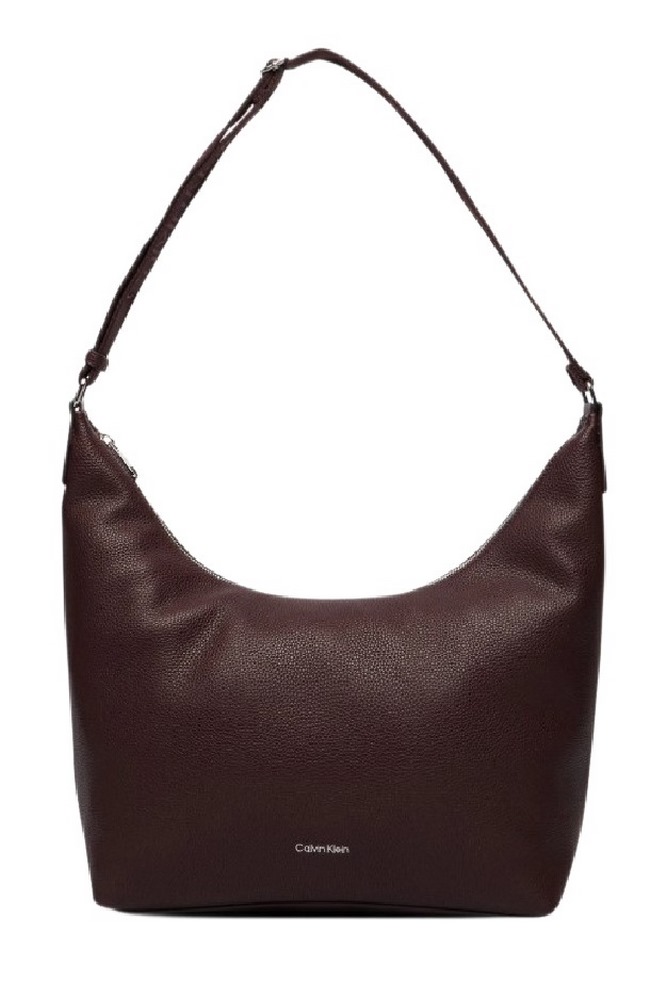 CALVIN KLEIN WEBBING STRAP MD SHOULDER BAG ΤΣΑΝΤΑ ΓΥΝΑΙΚΕΙΑ BORDEAUX