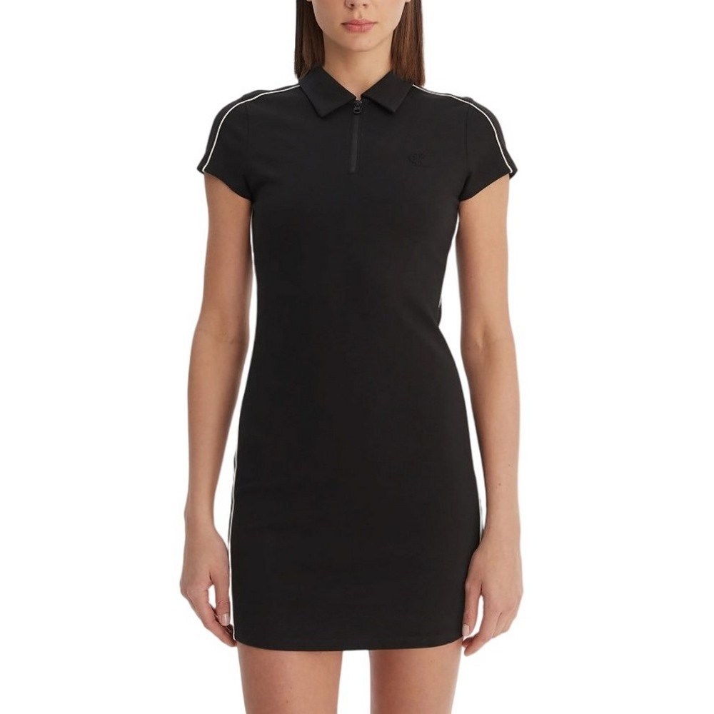 CALVIN KLEIN JEANS SS PUNTO MILANO SHRUNKEN POLO ΦΟΡΕΜΑ ΓΥΝΑΙΚΕΙΟ BLACK