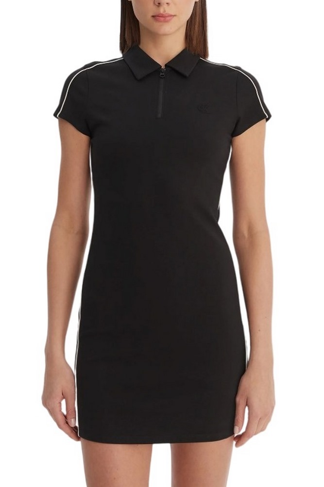 CALVIN KLEIN JEANS SS PUNTO MILANO SHRUNKEN POLO ΦΟΡΕΜΑ ΓΥΝΑΙΚΕΙΟ BLACK