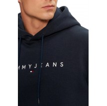 TOMMY JEANS REG LINEAR LOGO HOODIE EXT ΜΠΛΟΥΖΑ ΦΟΥΤΕΡ ΑΝΔΡΙΚΗ NAVY