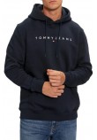 TOMMY JEANS REG LINEAR LOGO HOODIE EXT ΜΠΛΟΥΖΑ ΦΟΥΤΕΡ ΑΝΔΡΙΚΗ NAVY