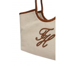 TOMMY HILFIGER ELEV SUMM MAXI TOTE CANVAS ΤΣΑΝΤΑ ΓΥΝΑΙΚΕΙΑ SAND