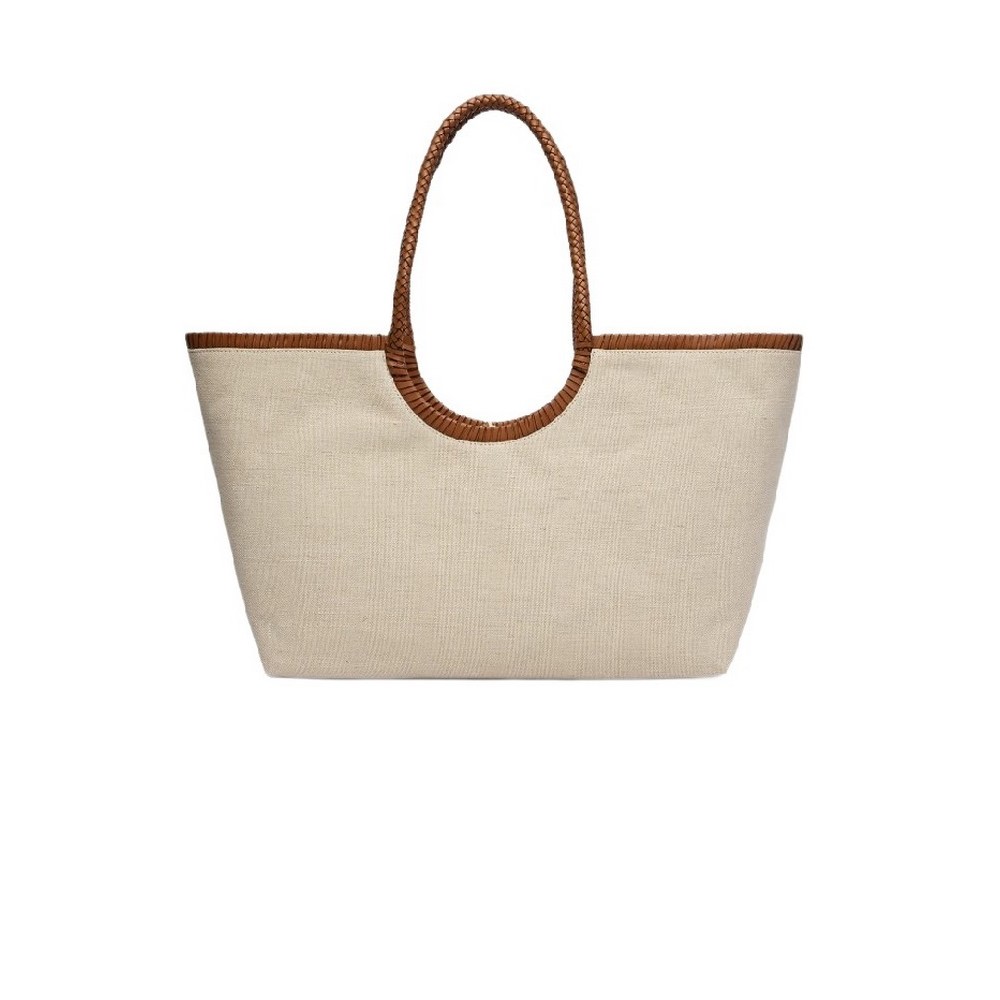 TOMMY HILFIGER ELEV SUMM MAXI TOTE CANVAS ΤΣΑΝΤΑ ΓΥΝΑΙΚΕΙΑ SAND