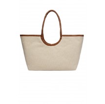 TOMMY HILFIGER ELEV SUMM MAXI TOTE CANVAS ΤΣΑΝΤΑ ΓΥΝΑΙΚΕΙΑ SAND
