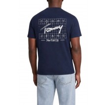 TOMMY JEANS REG SIGN FLAG EXT T-SHIRT ΜΠΛΟΥΖΑ ΑΝΔΡΙΚΗ NAVY